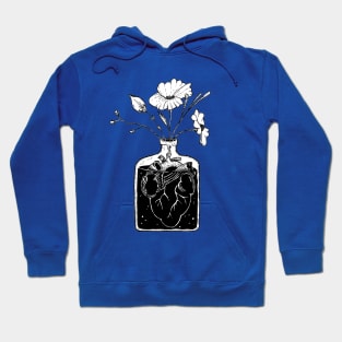 Heart in Jar (with flowers) Hoodie